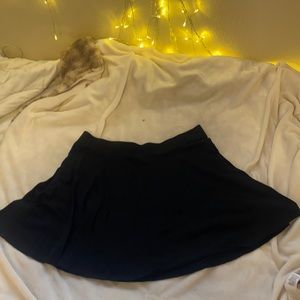 Black circle skirt